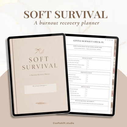 Soft Survival | Burnout Recovery Planner