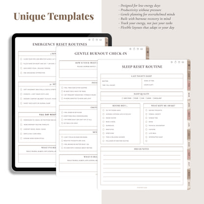 Soft Survival | Burnout Recovery Planner